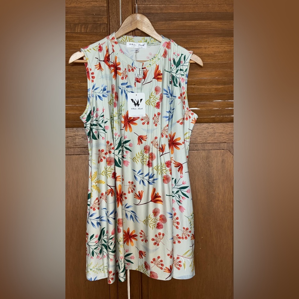 White Mark Multicolor Floral Dress